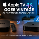 Original Apple TV 4K marked vintage alongside a streaming device representing the expected new model
