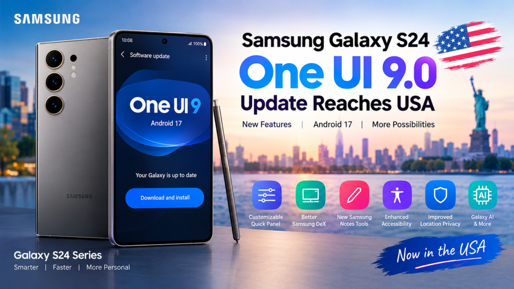 Samsung Galaxy S24 One UI 9.0 update reaches the USA